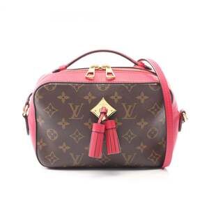 LOUIS VUITTON Authentic Brown Monogram Leather Shoulder Bag